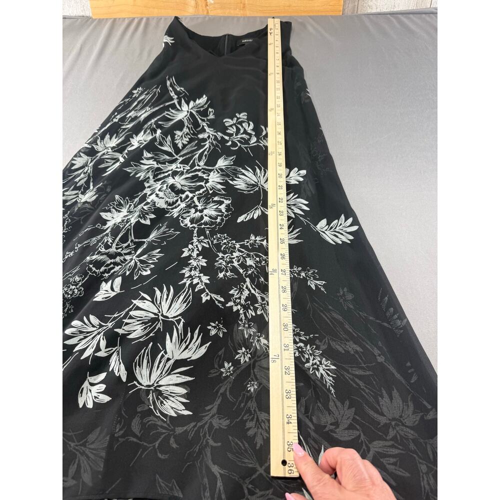 Karen Kane Women’s Black Floral High Low Chiffon Dress Sleeveless Layered Size M - Picture 5 of 12